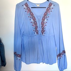 Baby blue blouse